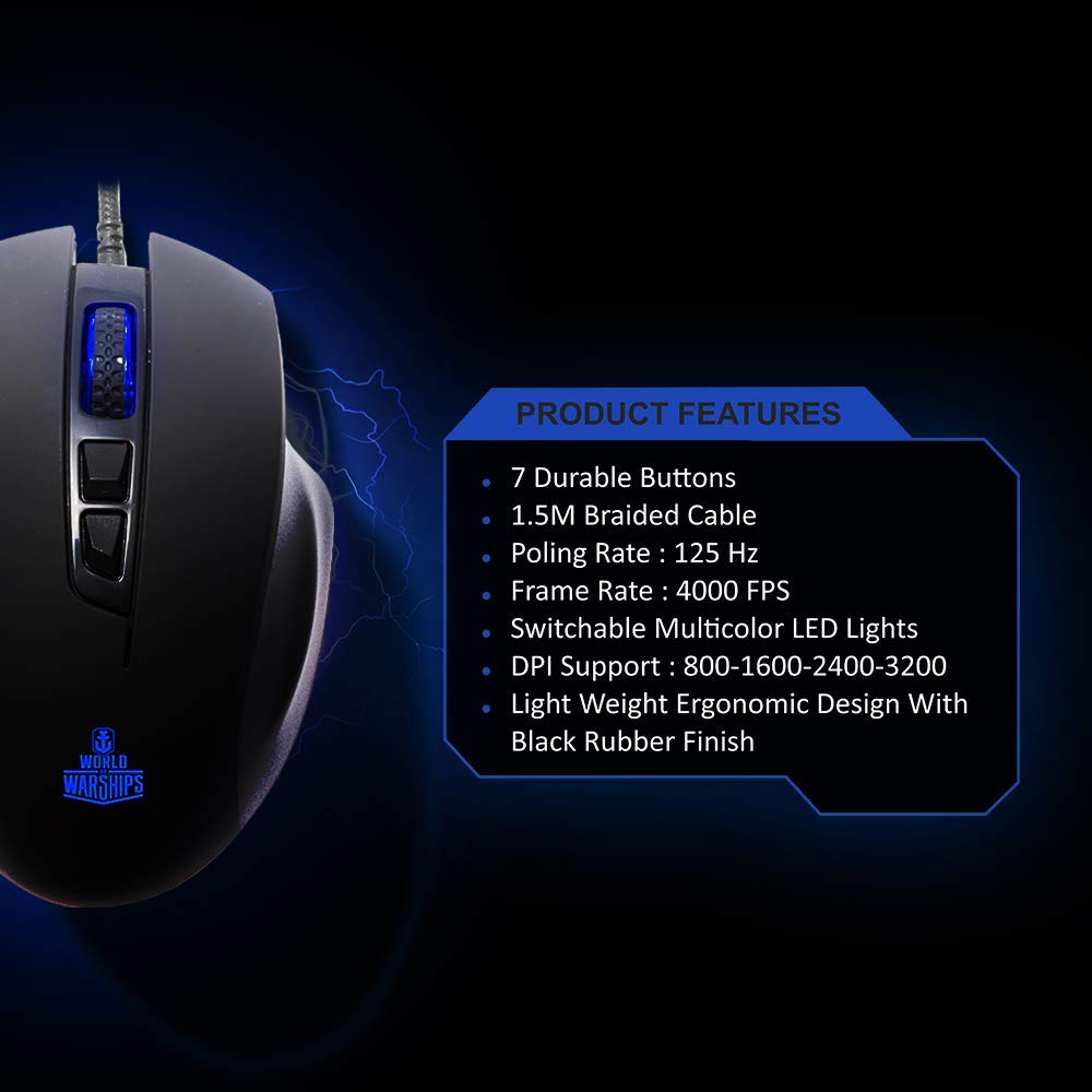 The Ultimate Strings - IT Accessories Peripherals - Ant Esports GM200W Optical Wired USB Gaming Mouse with 6 Programmable Buttons