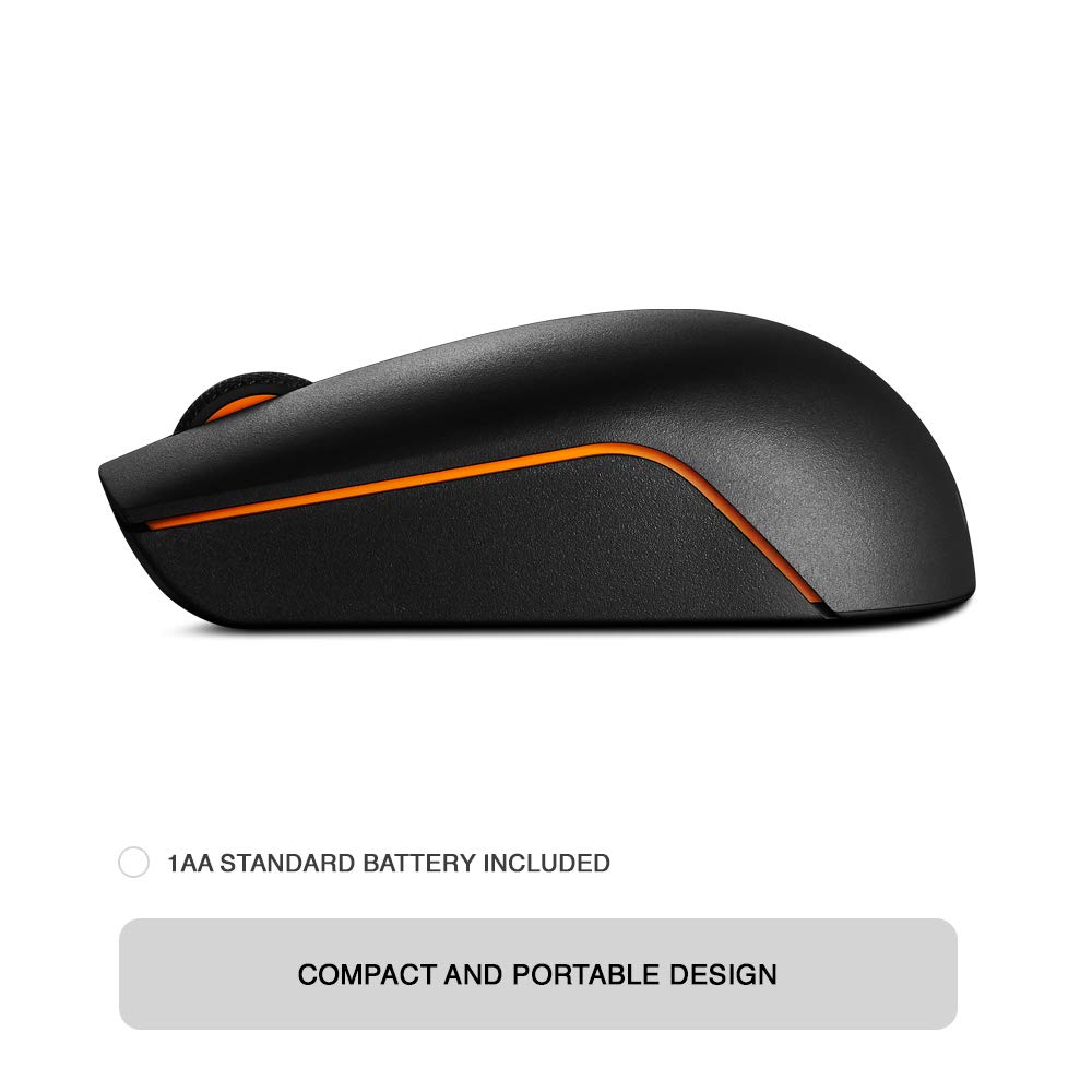 The Ultimate Strings - IT Accessories Peripherals - Lenovo 300 Wireless Compact Mouse, 1000 DPI Optical sensor, 2.4GHz Wireless Nano USB, 10m range, 3-button