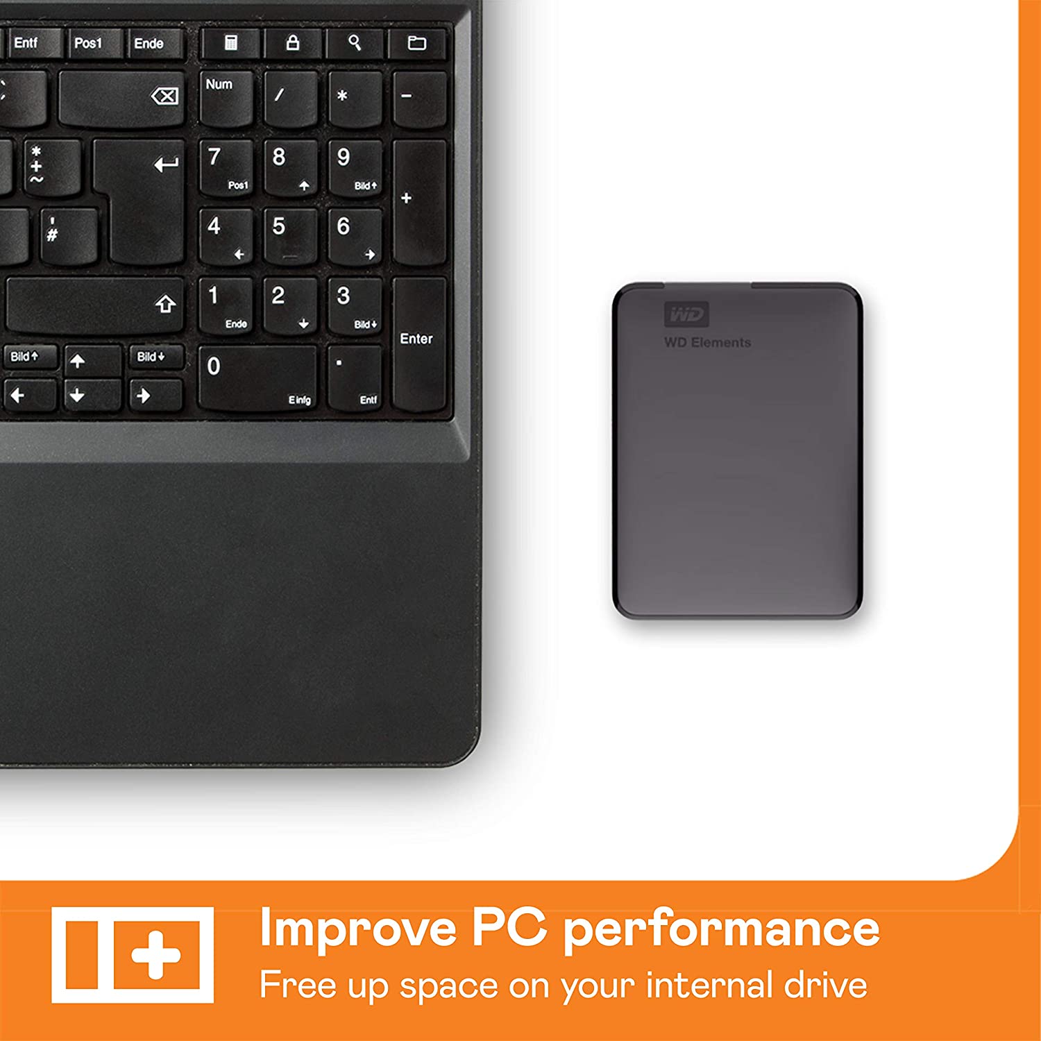 The Ultimate Strings - Computer All Hardware - Western Digital WD 2TB Elements Portable Hard Disk Drive, USB 3.0